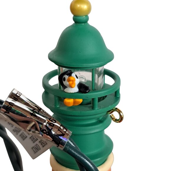 Hallmark  Magic Ornament 5th in Lighthouse Greetings Magic Light Series 2001 - Picture 15 of 15